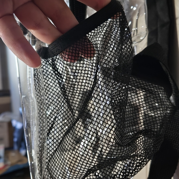 Clear Backpack Concert Bag School Ballgame Sporting Event Purse Black  NCAA NFL - Picture 4 of 10